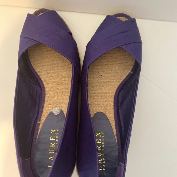Brand New WT Purple Ralph Lauren Cecilia shoes 9B - Picture 4 of 6